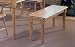 Kitchen & Housewares : New Natural finish solid wood dining bench chair