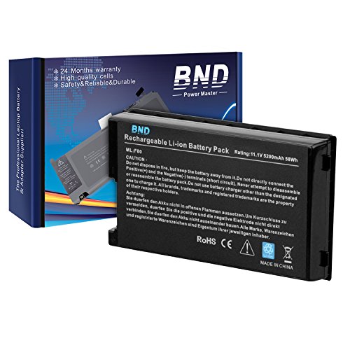 BNDÂ® High Performance [with Samsung Cells] Laptop Battery for Asus A8 / A8000 / F8 / N80 / N81 / Z99 / X80 / F80 / F80A / F80H / F81 / F83 / X61 / X61W / X61S / X61GX / X61SL / X61Z / X85 / X85C / X85L / X85S / X85SE / X82 / X88- [fits P/N A32-A8 / A32-F80 / A32-F80A / A32-F80H] - 24 Months Warranty [6-Cell 5200mAh/58Wh]