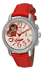 Zenith Women's 03.1230.4021/01.C538 Star Open El Primero Silver and Red Dial Watch from Zen Awakening