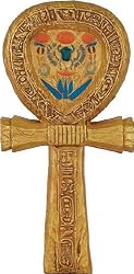 Ankh Gold and Color Wall Relief
