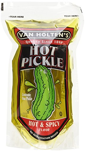 Van Holten's Large Hot and Spicy Pickle In A Pouch (Pack of 12)