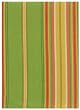 Durable Flat Weave 100% Cotton Colorful Green and Yellow Striped Dishtowel 18" X 28" Set / 6