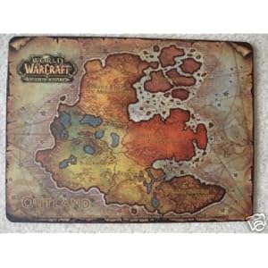 World Warcraft Outland on Amazon Com World Of Warcraft Outland Map Mouse Pad Wow Toys Games