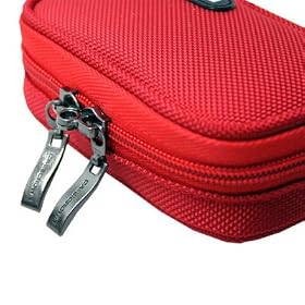Flip Video Ultra Series Camcorder CaseCrown Double Memory Foam Classic Camera Case (Red)