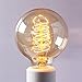 Parrot Uncle Vintage Edison Light Bulb 40w 110v Antique E26 Base Twisted Clear Glass Base Tungsten Filament Tube Incandescent Bulbs Home Decor Lighting, G80 Spiral Filament 40w