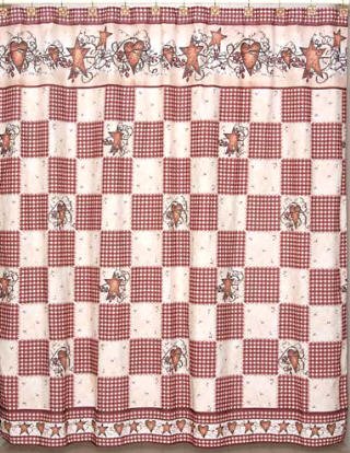 Blonder Home Accents Expressions Linda Spivey Hearts & Stars Shower Curtain Blonder Home Accents Expressions Linda Spivey Hearts & Stars Shower Curtain