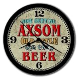 Vintage AXSOM Old Style Beer 10 Wall Clock USA