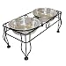 Wrought Iron Raised Feeder - Black