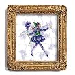 Violet Fairy - Gold Frame Magnet with pop-out easel (2-3/4" x 2-1/2")