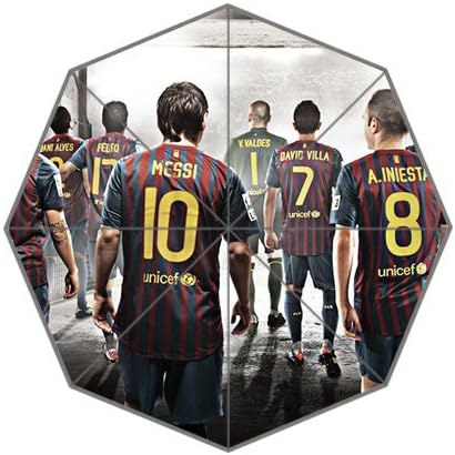 Custom Decorative FC Barcelona Design Sun Rain Umbrella Foldable Windproof Umbrella Best Gift