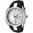 Seiko Mens SRN011 Arctura Kinetic Silver Dial Black Rubber Watch