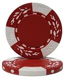 50 Red Wheat (No Metal Insert) Clay Composite 10 Gram Poker Chips