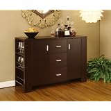 Dining Room Server Sideboard Buffet , Cappuccino Finish