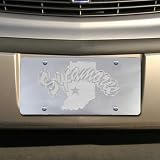 NCAA Indiana State Sycamores Silver Mirrored Team Logo License Plate