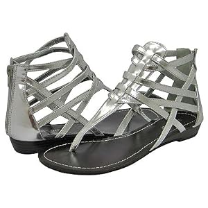 Buy Bamboo Willow-64 Silver Women Sandal by Bamboo