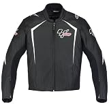 Alpinestars MotoGP 110 Men's Leather Street Racing Motorcycle Jacket - Color: Black, Size: 46