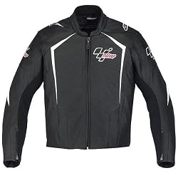 Alpinestars MotoGP 110 Men's Leather Street Bike Racing Motorcycle Jacket - Black