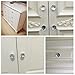 Drawer Knob Pull Handle, NORTHERN BROTHERS Crystal Glass Diamond Shape Cabinet Drawer Pulls Cupboard Knobs with Screws for Home Office Cabinet Cupboard Bonus Silver Screws DIY (20PCS)