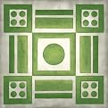 Classical Garden IV - 16 X 16"