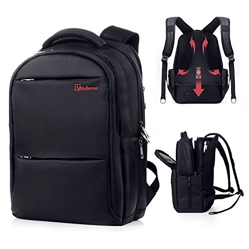 Laptop Backpack - Computer Bag Water Resistant Slim Lightweight Anti-theft Zipper Design Sports Gym Bag Travel Backpack Business Computer Bag Up to 15.6 inch for Men by Vitalismo