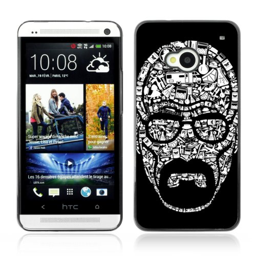 ArtCases ARTCASES CollectionsTM Black Hard Back Case for HTC ONE ( M7 ) ( Heisenberg Breaking Bad )