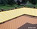 Deluxe Yellow/white Striped Privacy Screen Net for Deck, Balcony, Fence, Pool or Patio. 35″ H X 196″ L Inches (Includes 2 Attachment Options: White Rope & Brass Upholstery Nails)