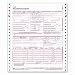 TOPS 50122R Cms-1500 Claim Forms Without Sensor Bar, Continuous 1-Part, 3,000 Per Carton