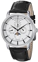 Hot Sale Stuhrling Prestige Men's 385.33152 Swiss Maestro Quartz Multi-Function Stainless Steel Watch