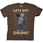 Futurama: Bender Let's Get Drunk Tee - Unisex