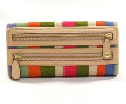 Coach Legacy Stripe Bonnie Slim Envelope Wallet 42567 Multi