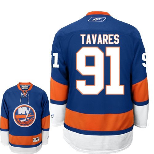 TAVARES #91 New York Islanders RBK Premier Third NHL Hockey Jersey by Reebok (NHLPA Certified Custom Sewn Authentic Twill)