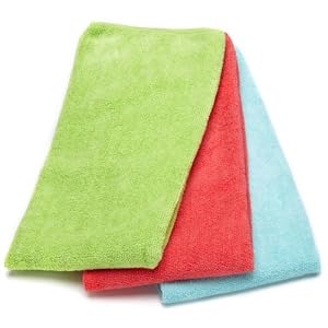 Juicy Bright Pastel Terry Microfiber Towel Set of 3