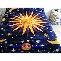 Korean Style Queen Blanket Sun and Moon