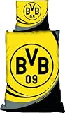 Produkt-Bild: BVB / Borussia Dortmund Bettw&auml;sche Biber 'Kurve', mit RV