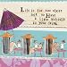 Boston International Leigh Standley's Curly Girl Design Cocktail Napkins, Little Umbrella (Pack of 6)