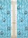 Turquoise Groovy Peace Sign Tie Dye Window Treatment Panels - Set of 2