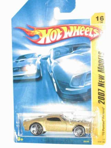 2007 New Models -#16 70 Pontiac Firebird Gold Collectible Collector Car #2007-16 Mattel Hot Wheels