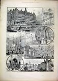 1890 HOTEL METROPOLE BRIGHTON WEST PIER KITCHEN GARDEN