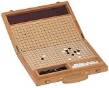 Wood Folding GO Set with Plastic Stones and Wooden Holder for Stones