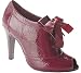 BCBGirls Elia Peep Toe Oxford,Claret,10 M