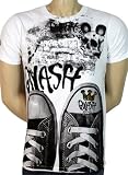 51tHr9Z15DL. SL160  Gnash Designer Fashion T Shirt Gnash Sneaker Weiss in S