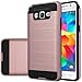 GW Cases Compatible for Samsung Galaxy On5 [Shock Absorption/Impact Resistant] Hybrid Dual Layer Armor Defender Protective Case Cover for Galaxy On5 (Brush Rose Gold)