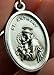 Silver-Toned Saint Francis and Saint Anthony Religious Pet Protection Medal Pendant, 1 Inch