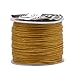 Mandala Crafts 0.5mm 109 Yards Jewelry Making Crafting Beading MacramÃ© Waxed Cotton Cord Thread (Gold)