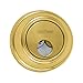 Kwikset 816 KeyControl Deadbolt Deadbolt Lock, Polished Brass Round Exterior Keyed Front Entry Door, Pick Resistant SmartKey Rekey Security, Single Cylinder Dead Bolt