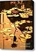 Golden Lotus Pond Canvas Print / Canvas Art - Artist Yali Shi