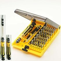 45 in 1 Professional Portable Opening Tool Compact Screwdriver Kit Set with Tweezers & Extension Shaft for Precise Repair or Maintenance Jk6089-A