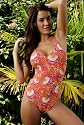 Solar Tan Thru Criss Cross strap tank Art Nouveau
