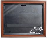 NFL Carolina Panthers Removable Face Jersey Display - Brown with Museum Quality UV Upgrade