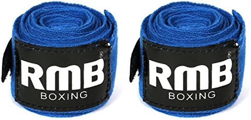 RMB Boxing MMA Hand Wrap Cotton Stretch Royal Blue Size120